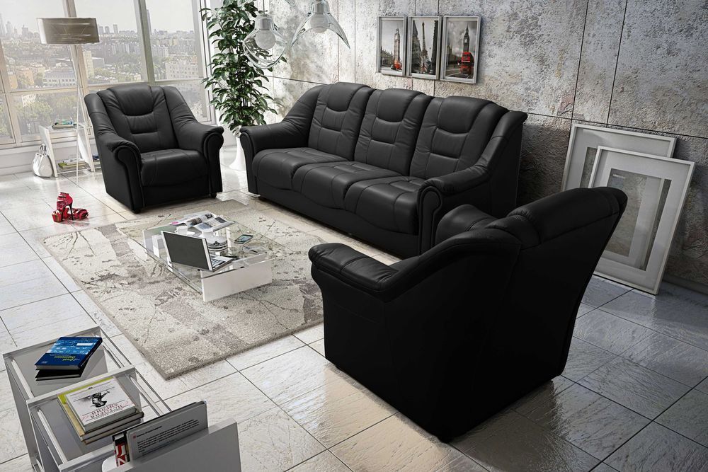 Skórzany komplet wypoczynkowy 311 "KAROL" SKÓRA NATURALNA PRODUCENT