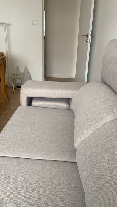 Sofá chaise longue Bege