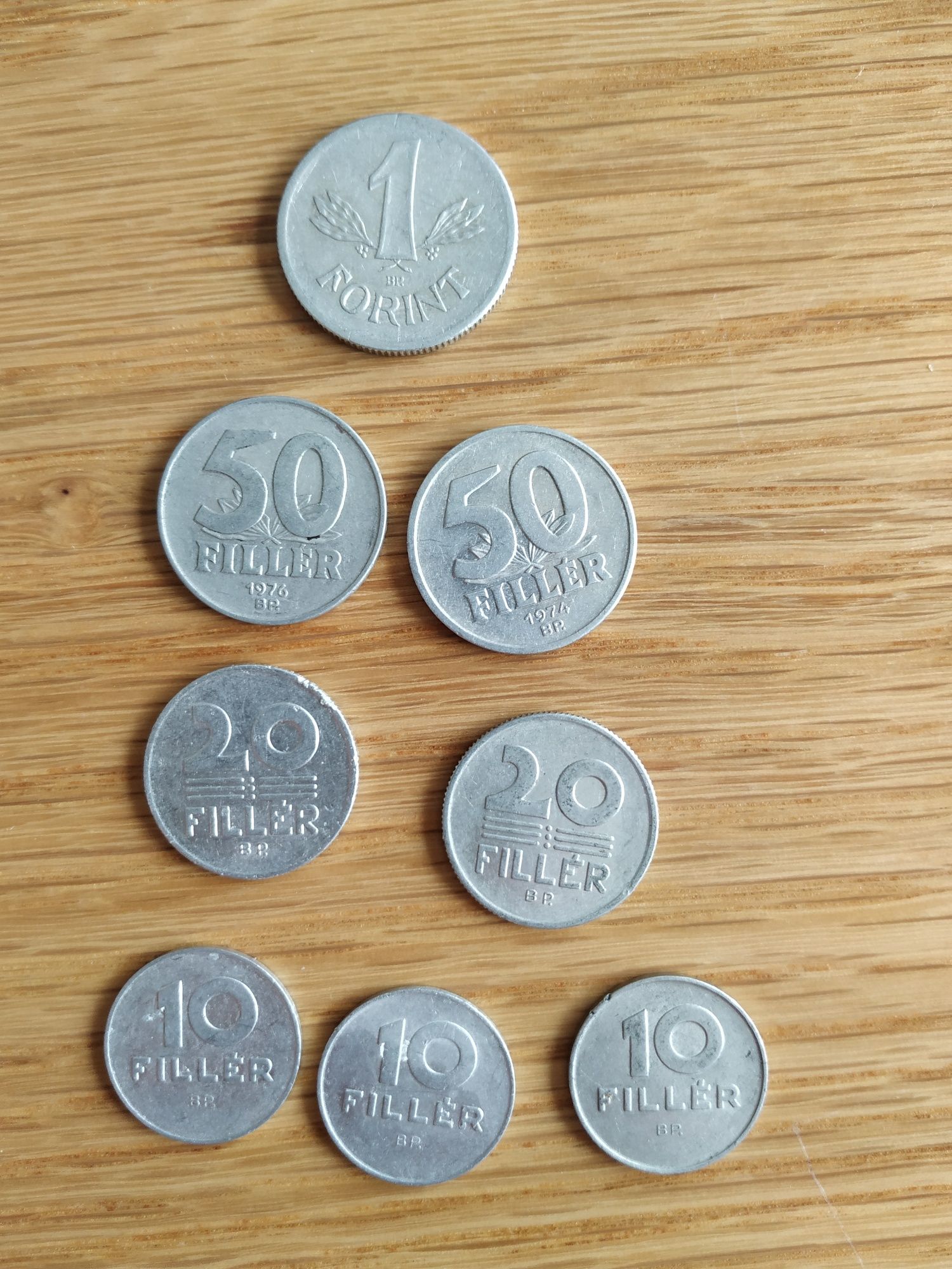 Forint, Filler monety z okresu węgierskiej republiki ludowej