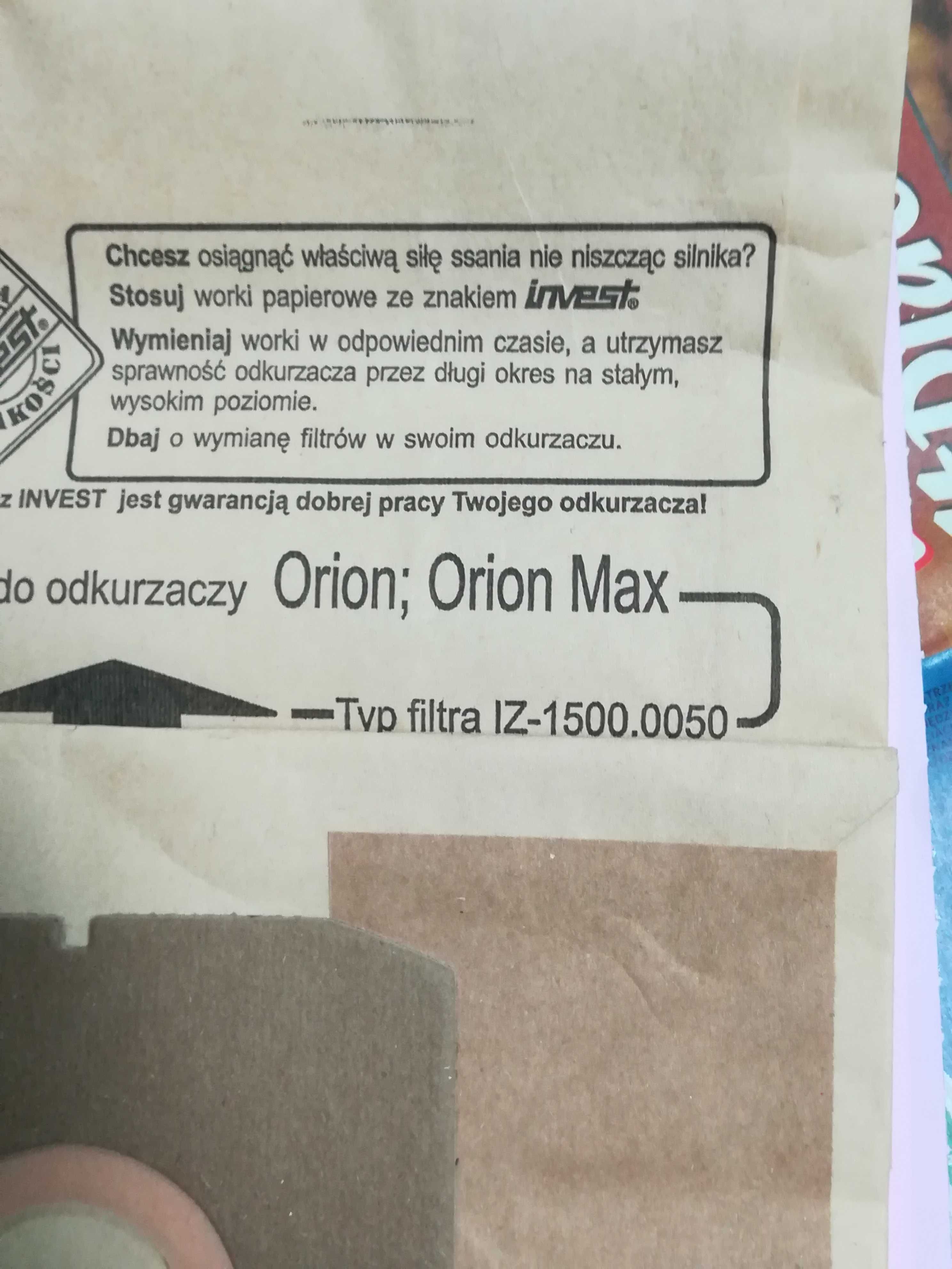 Worki do odkurzacza zelmer Orion, Orion max 10sztuk