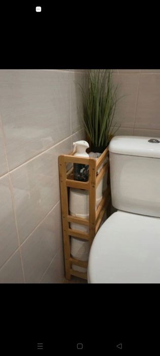 Bambusowy Stojak Organizer Na Kółkach Wózek Regał Do Łazienki Kuchni