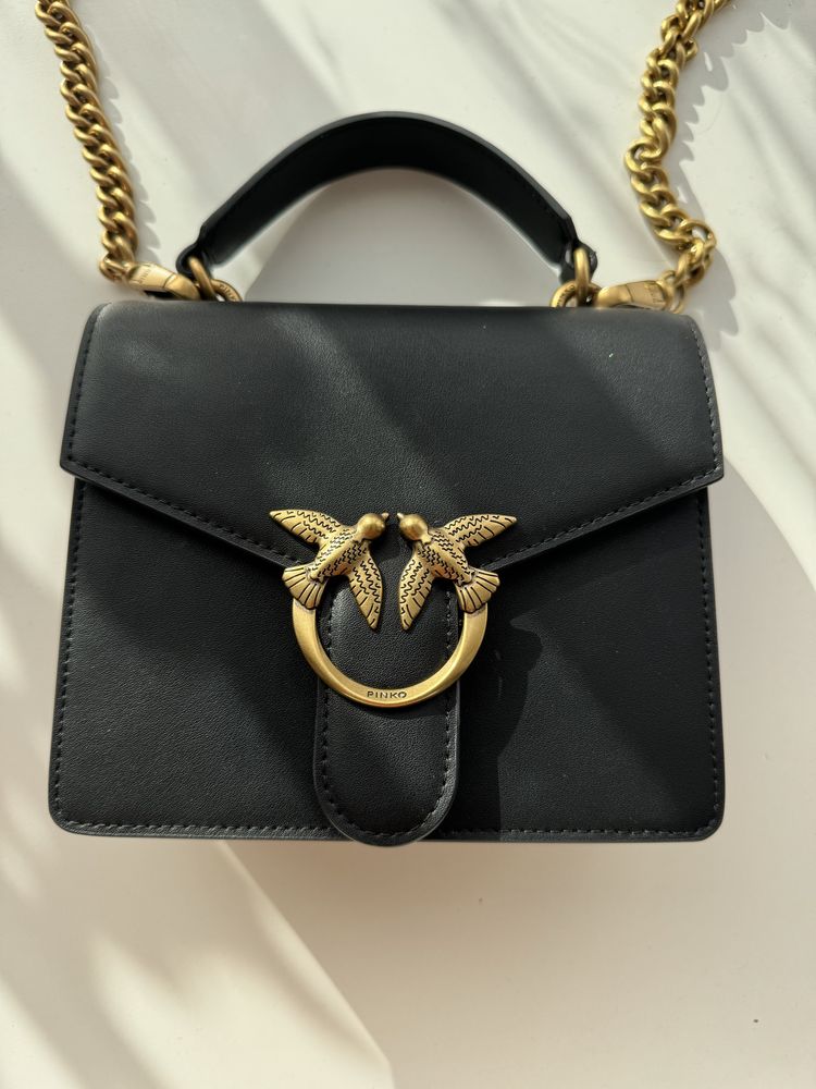 Torebka Pinko love mini vitello seta