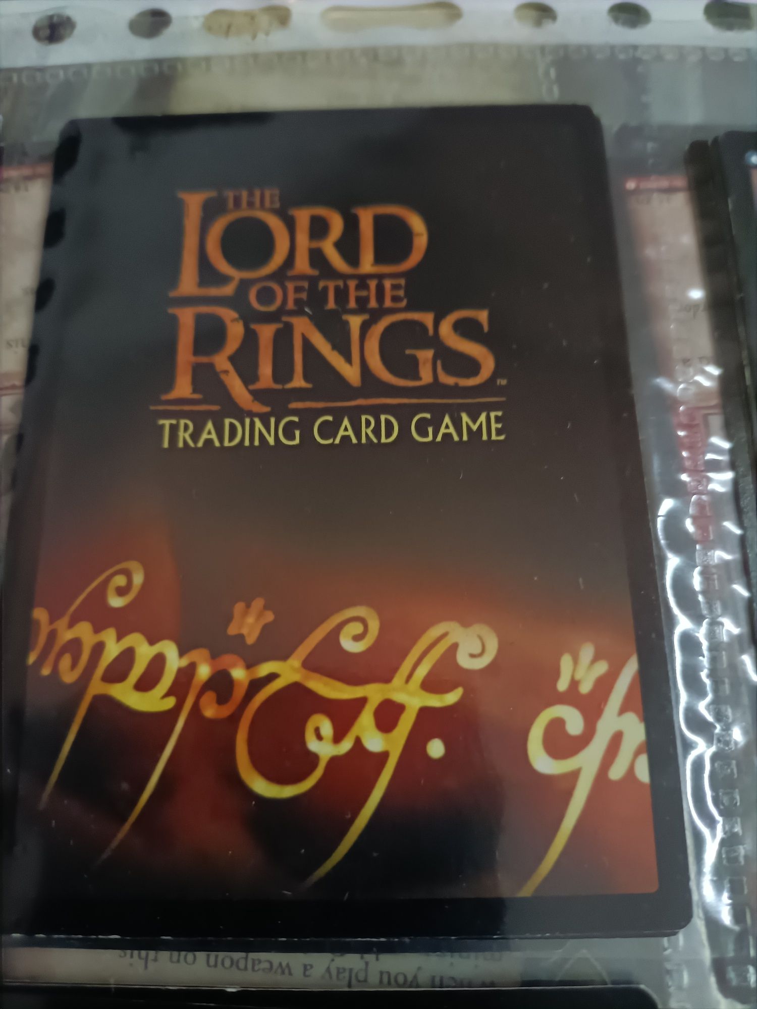 Cartas colecionáveis the lord of The rings