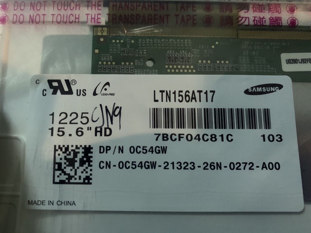 Ecra de portatil LCD 15.6”