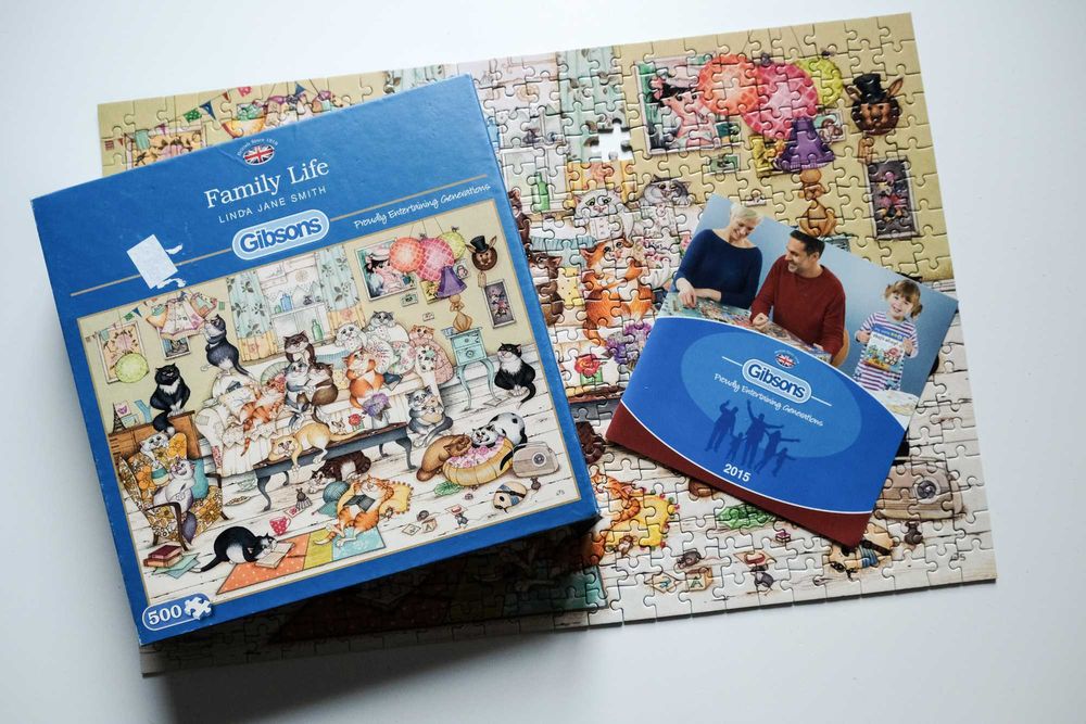 Puzzle Gibsons, Family Life 500 el -1 Linda Jane Smith koty