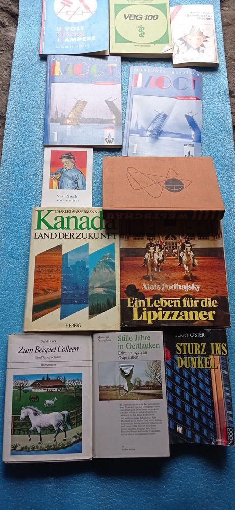 Książki Ogromny karton książek Niemieckich 100 sztuk