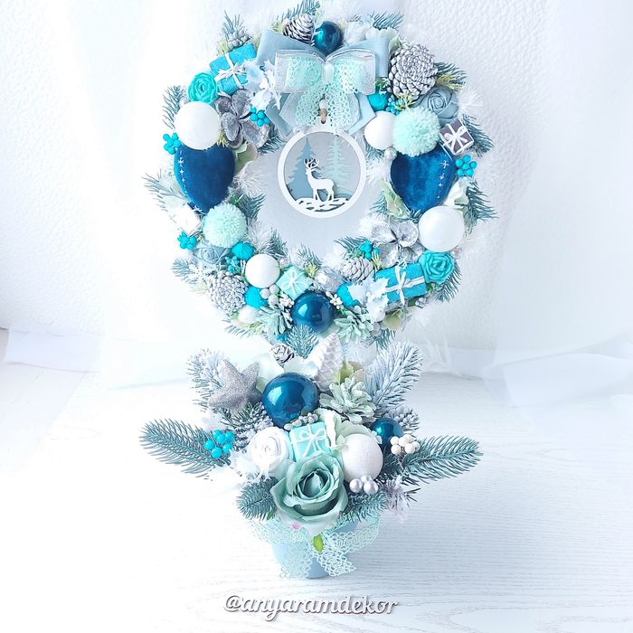 Вінок на двері, рождественский венок, подсвечник новорічний вінок