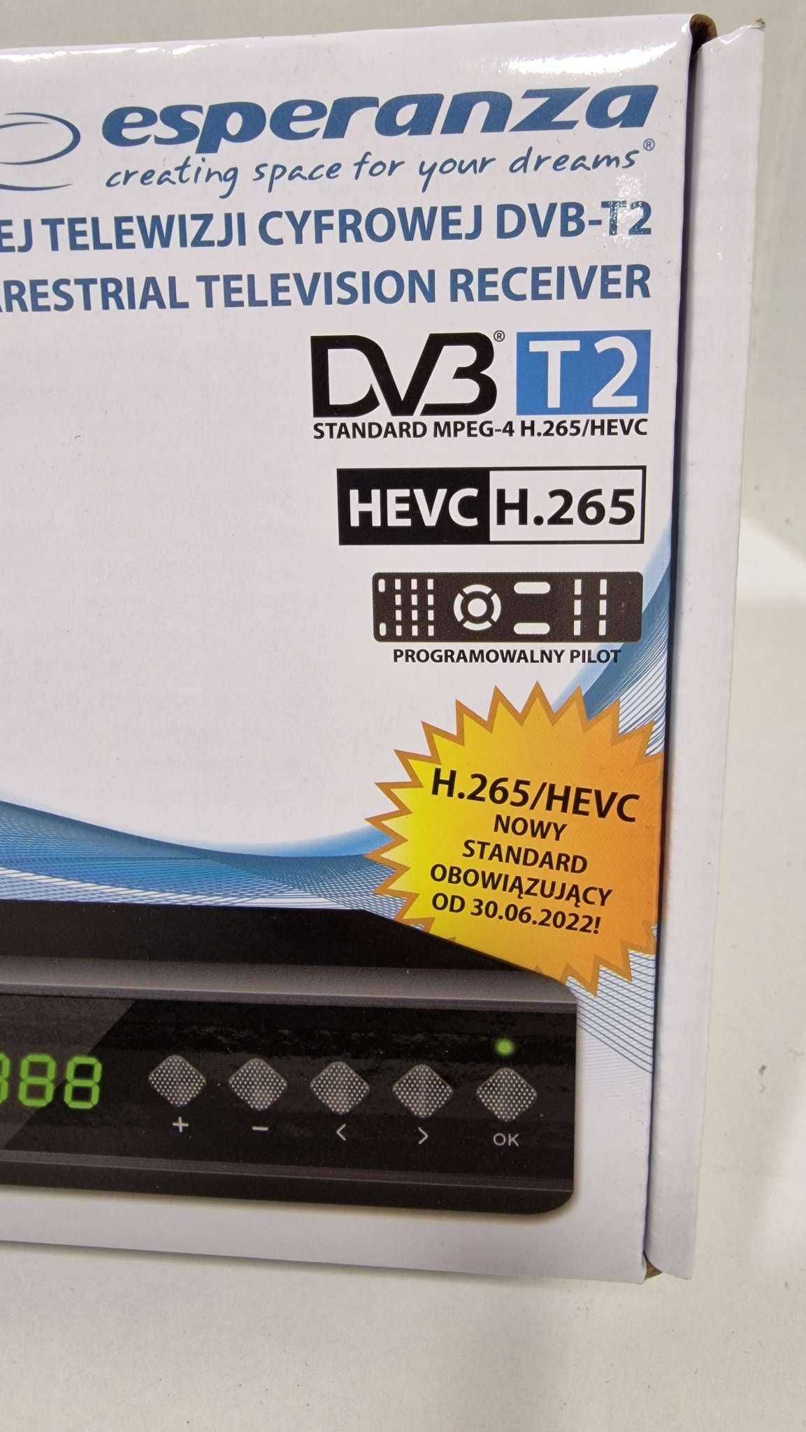 NOWY EV111P dekoder tuner naziemnej telewizji DVB-T2 Komis Czeladź
