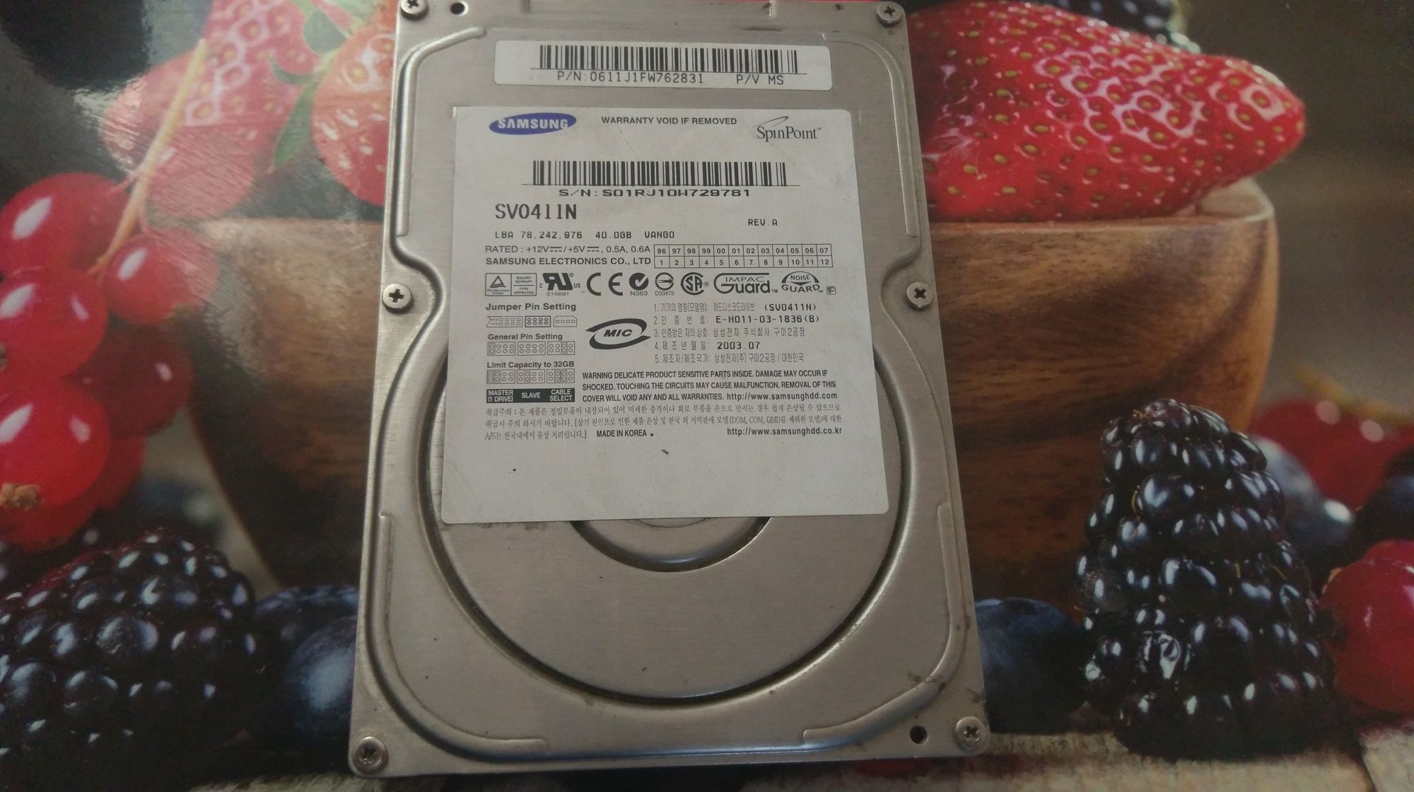 Продам HDD Samsung 40GB