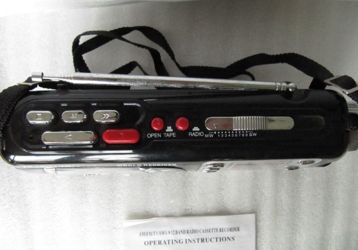 Радиоприемник Магнитола EJ-8866 с 12 диапазонным приемником и записью,