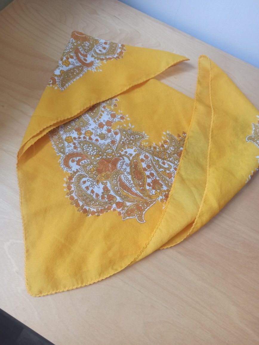 Apaszka bandana żółta
