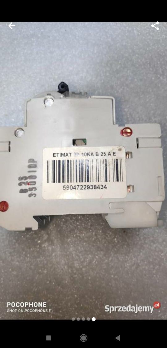ETIMAT 10 3p 25A Ogranicznik
