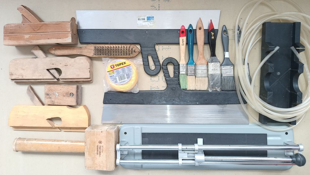 Сверло. Метчик. Плашка. Резьбомер. Кувалда. Плиткорез. Отвёртка. Шило.