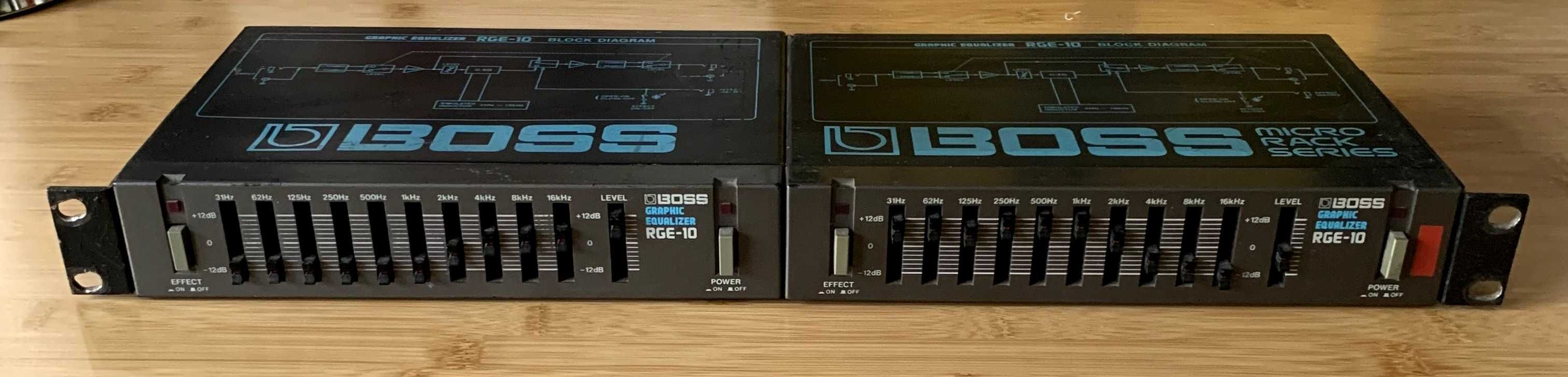 Boss RGE-10 Equalizer Korektor graficzny rack 2 sztuki