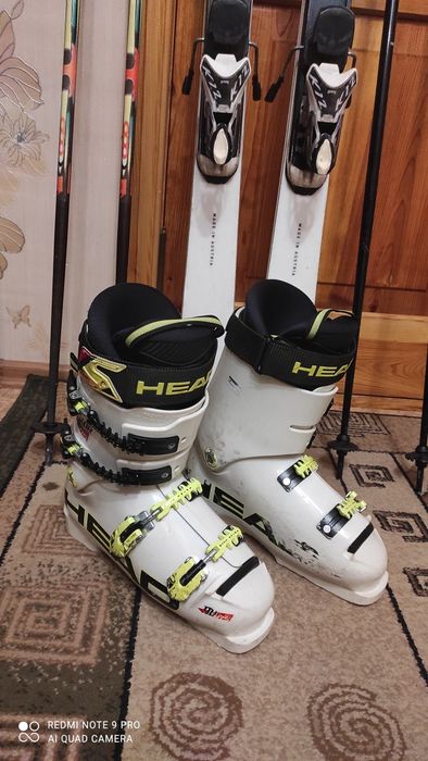 Комплект, лижі Kastle+ботинки Head та палки