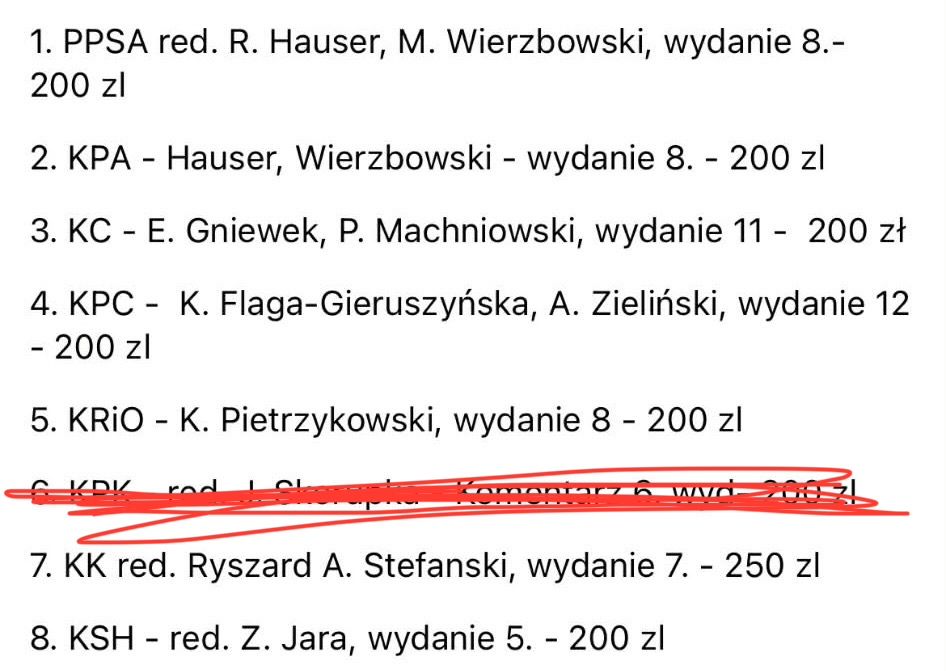 Komentarze na egzamin radcowski/adwokacki