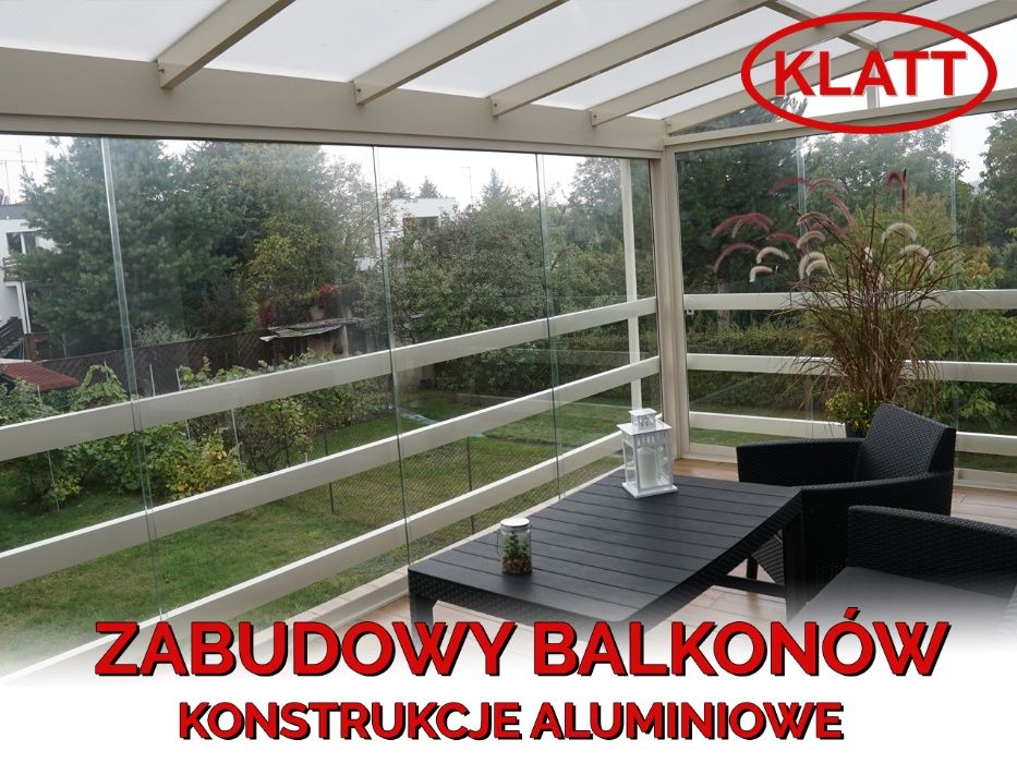 Zabudowa balkonu - Konstrukcje aluminiowe KLATT - Pomiar Gratis