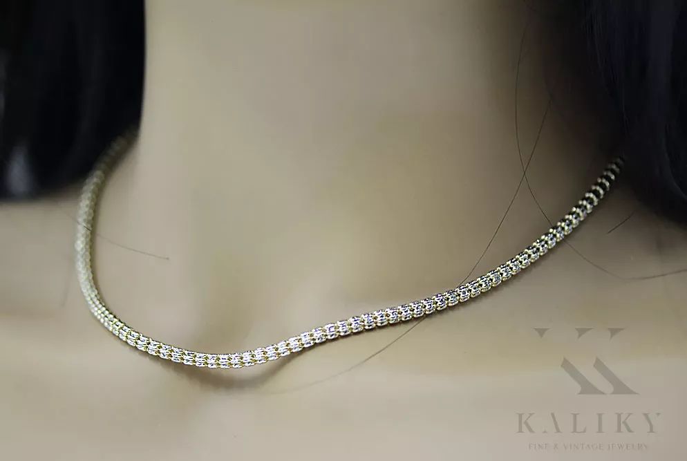 Złoty łańcuszek 14k Fantazy diamentowany cc069yw Warszawa biżuteria