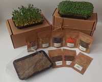 СУПЕР ЦіНА! Набір для вирощування мікрозелені (мікрогрін) на 4 врожаї