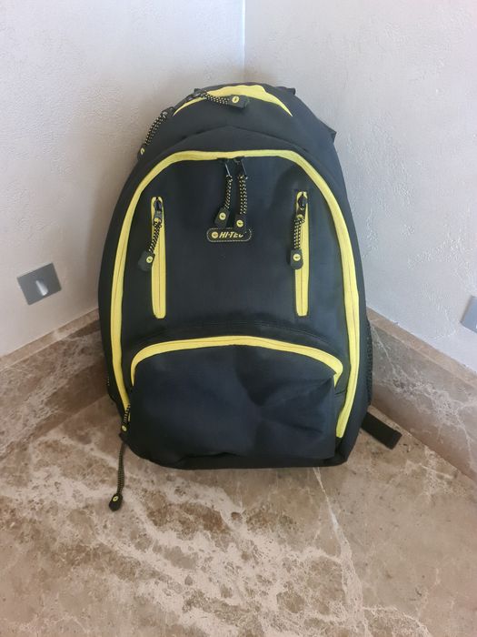 Рюкзак Hi-tec чорний з жовтим