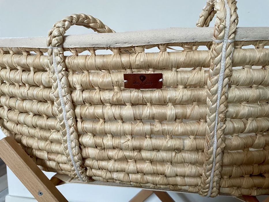 Kosz Mojżesza AhojBaby Pełny Zestaw (Kosz + Stojak + Materac)