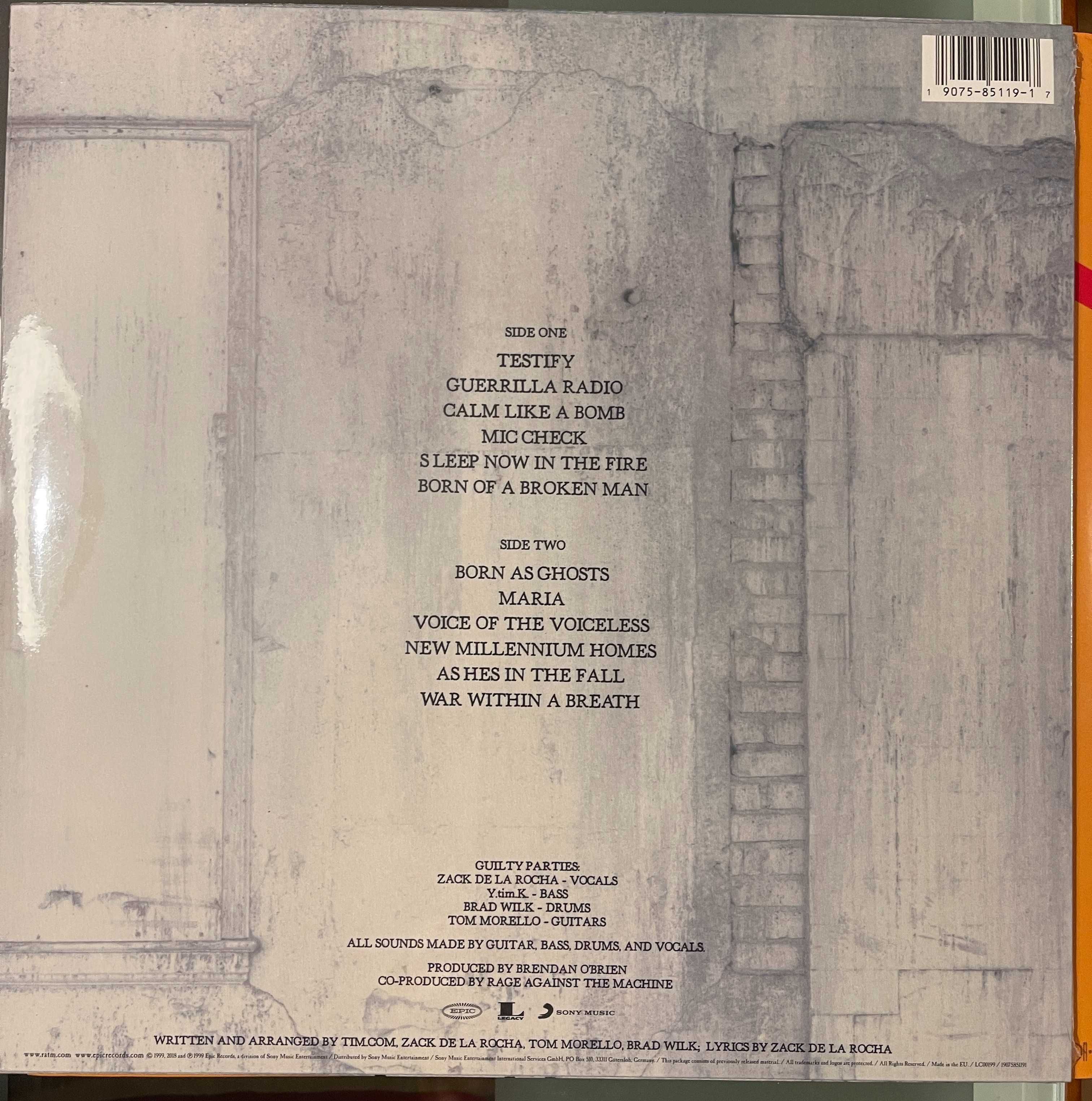 LP Rage Against The Machine - The Battle Of LA