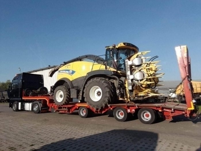 Transport kombajna, sieczkarni, maszyn budowlanych i rolniczych