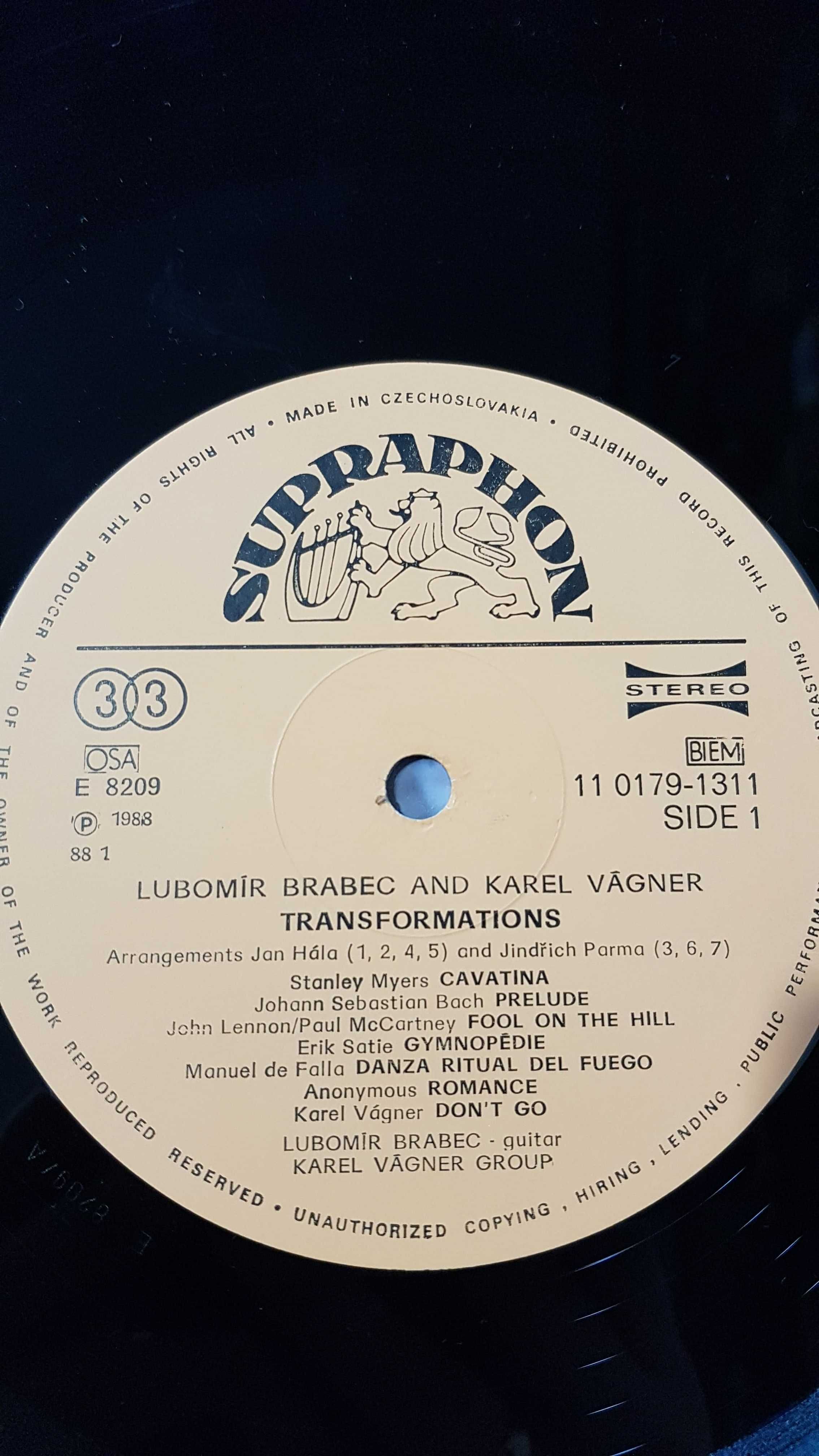 Пластинка виниловая Любомир Брабек и Карел Вагнер (Чехия), 1989 год
