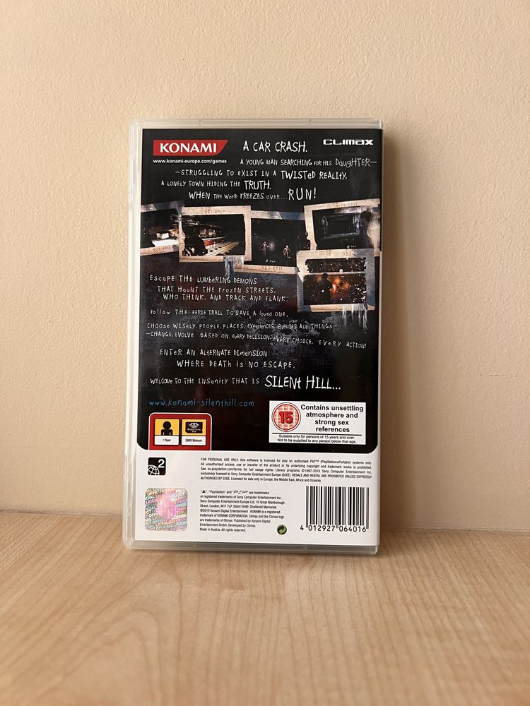 Silent hill shattered memories unikat gra na psp