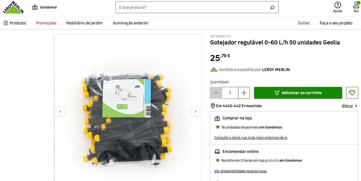 Gotejadores vasos ou jardim com aste-Geolia- Para tubos de 4-6 mm