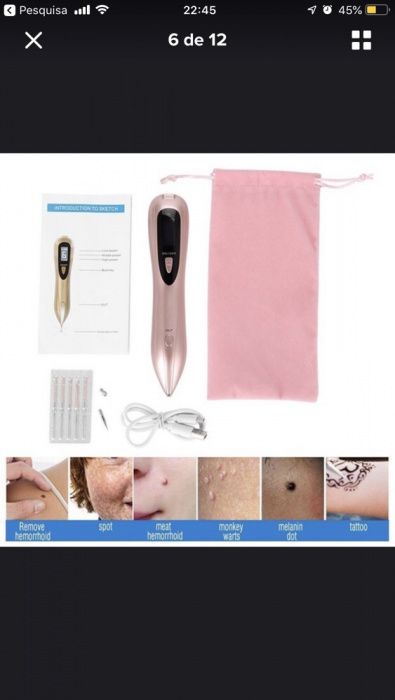 Caneta renovadora de tatuagens e sinais, verrugas, manchas na pele,etc