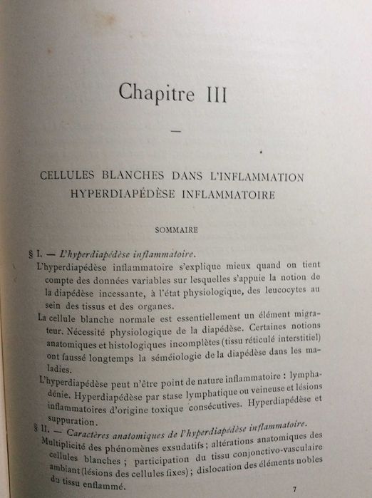 L'Inflammation. Études anatomo-pathologiques, 1893