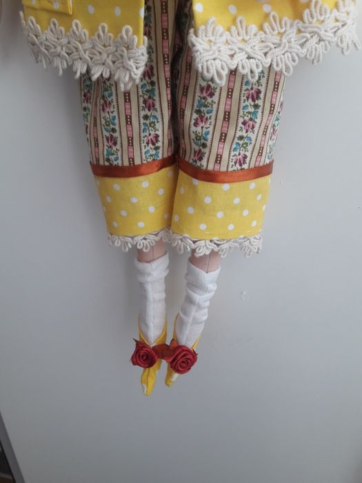Hahdmade prezent Aniołek stróż z sercem tilda 50 cm