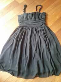 Czarna sukienka na wesele, rozmiar M