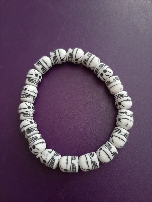 Halloween Pulseira Caveiras elástica