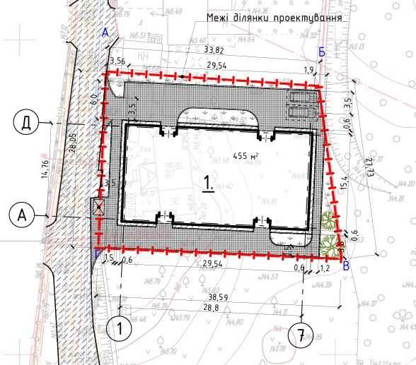 Ділянка під забудову багатоквартирного дому, 0,1 га, МБУО, 120 кВт