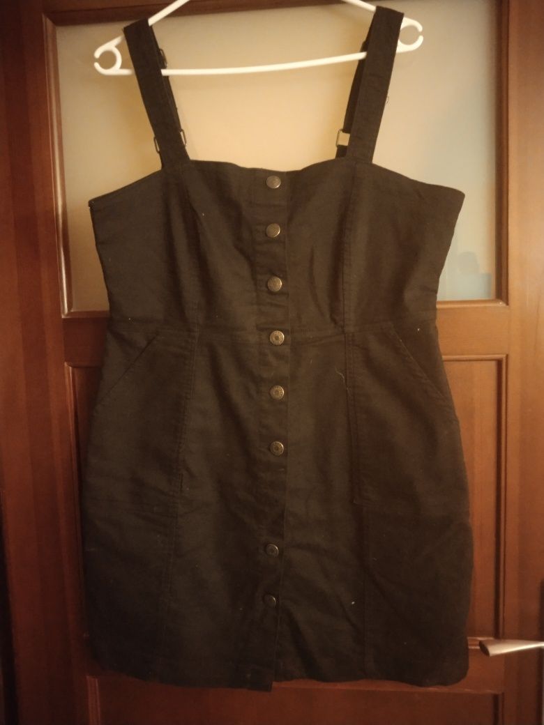 Sukienka dżinsowa czarna 44