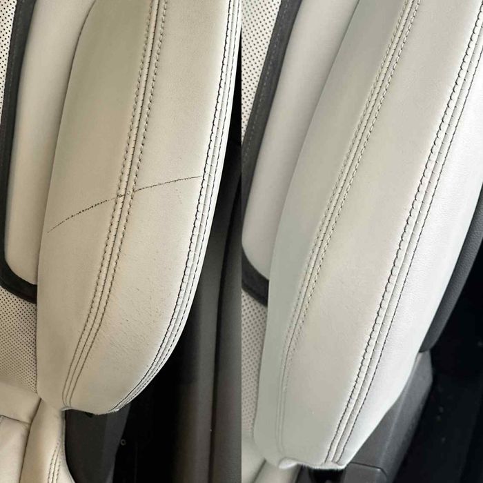 Renowacja skór samochodowych i kierownic.