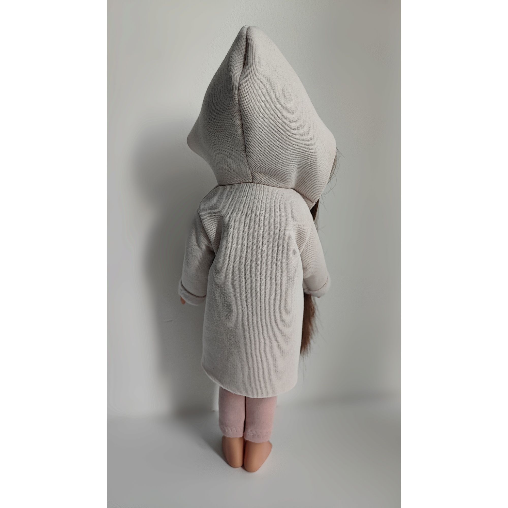 Płaszcz płaszczyk narzutka z kapturem dla lalki Paola Reina 32cm