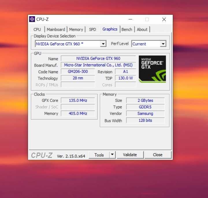 karta graficzna nvidia MSI GeForce GTX960 OC 2GB DDR5 128bit