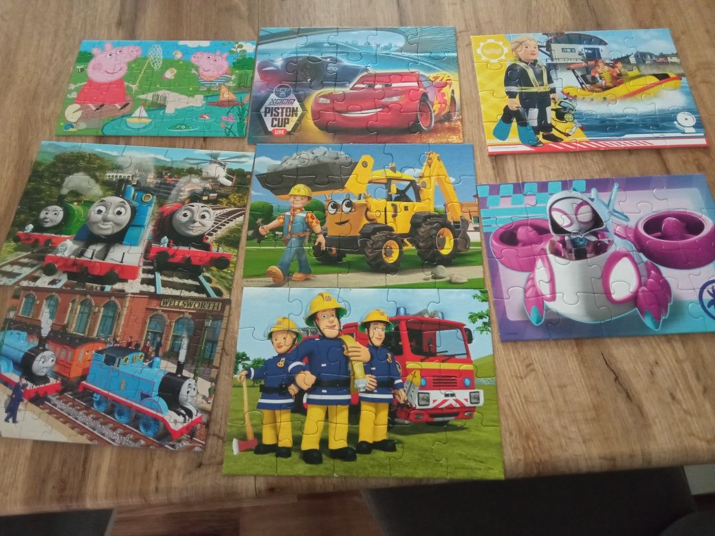 Puzzle dla dzieci, ponad 10 zestawów puzzli