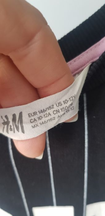 Bluza dziewczęca krótka H&M rozm. 146 -152 cm