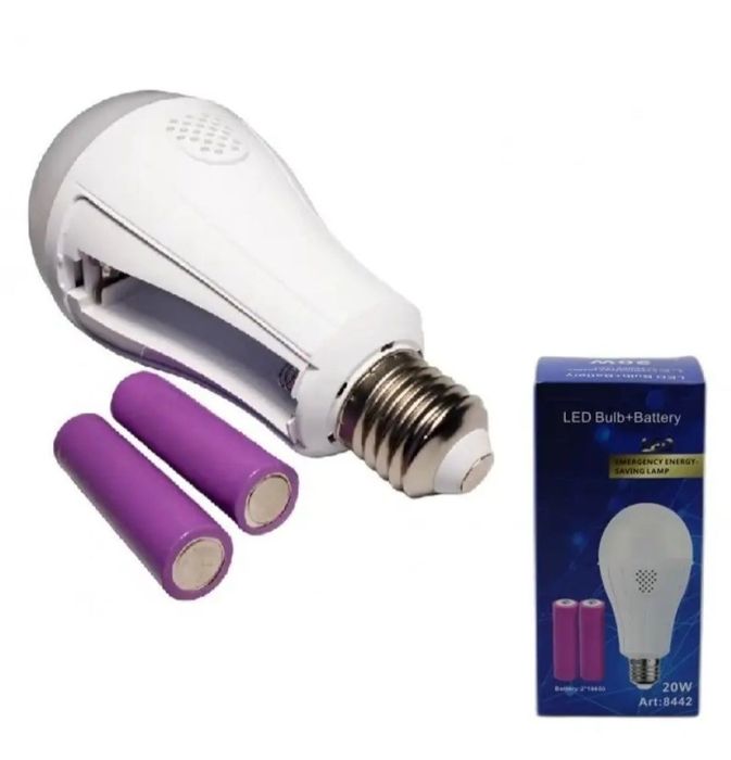 Лампа LED аккумуляторная аварийная 2 АКБ 18650 20Вт FA-3820 фонарь 20W