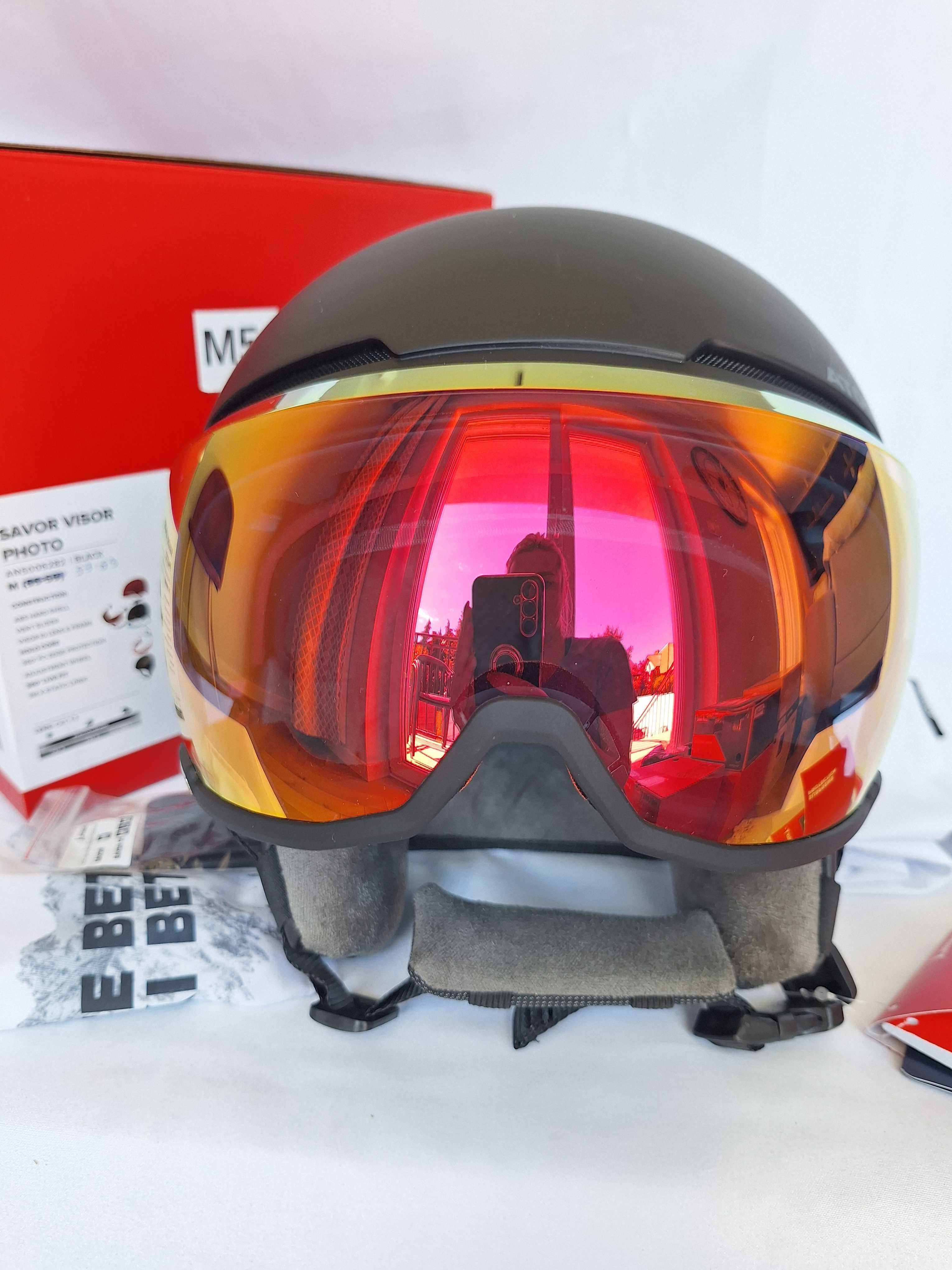 Kask narciarski Atomic Savor Visor Photo Black L 59-63cm S1-3