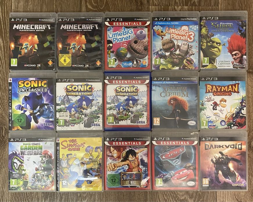 Диски Sony playstation 3 ps3 лицензия