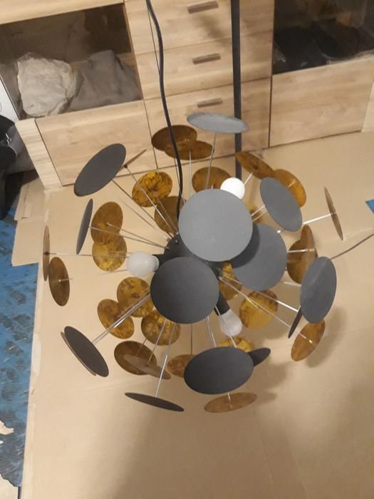 lampa stojaca wiszaca glamour piekna 2 lampy
