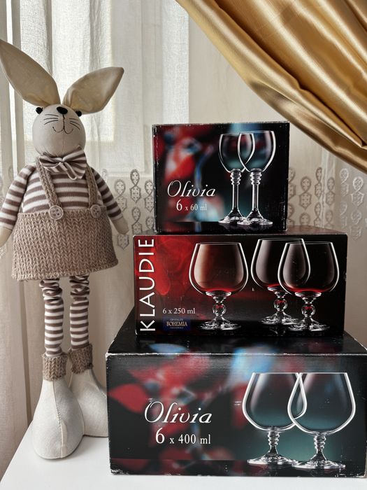 Бокалы Bohemia для бренди, коньяка, ликера. Рюмки Богемия