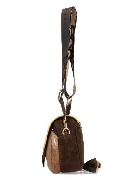 EGO ES0276CR  listonoszka kolorowe cudo skóra naturalna zamszowa