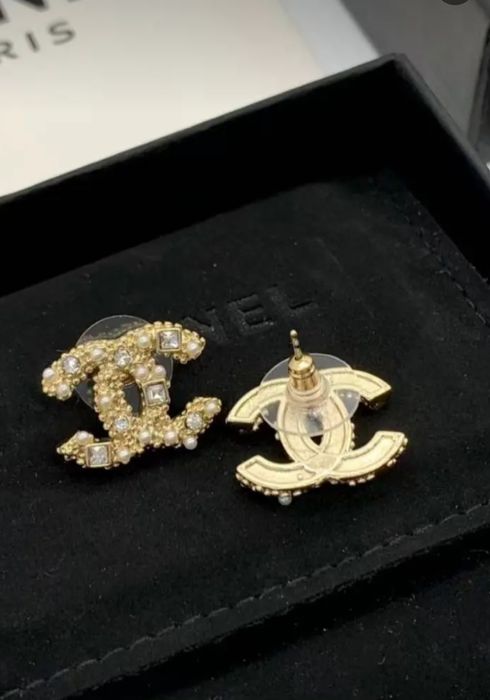 Оригінальні сережки chanel біжутерія шанель срібло