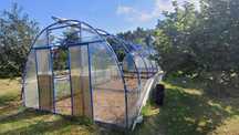 Solidny tunel foliowy ze stelażem folia szklarnia 3.6x.7.6m  = 27m2